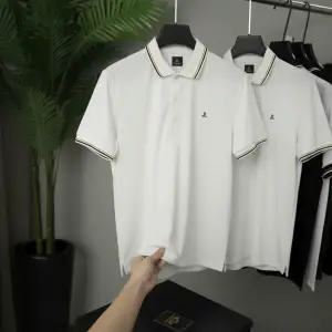 LeoFigures Classic White Tipped Polo Shirt