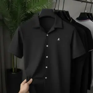 Leofigures Black Button Down Shirt