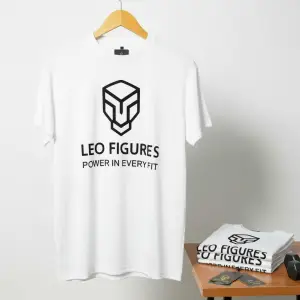 Leo Figures Signature Power Tee – White & black Edition