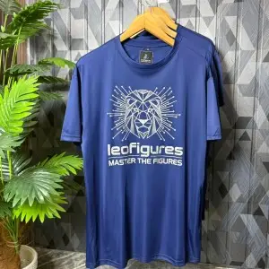 LeoFigures Lion Graphic Premium T-Shirt - CUSTOM_SIZE / BLUE